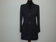 GIACCA DONNA 100%  PURA LANA VERGINE TASMANIA GESSATO  GRIGIO ANTRACITE TG 40 