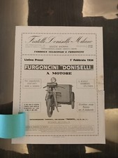 Catalogo Pubblicitario Doniselli Fabbrica Velocipedi Moto Furgoncini Triumph '34