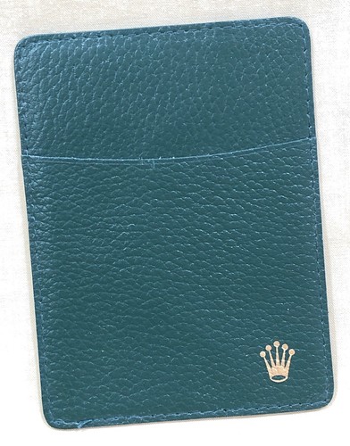 Rolex certificate wallet - certificate,