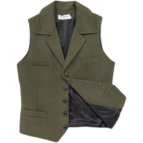 Uomo lana abito gilet slim - uomo,