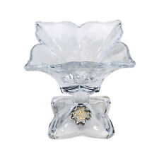 33646 Bomboniere Svuotatasche Alzatina Centrotavola vetro Quadrifoglio 50 Anni N