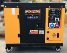 GRUPPO ELETTROGENO GENERATORE DI CORRENTE 10kVA DIESEL ID SILENZIATO FULL POWER