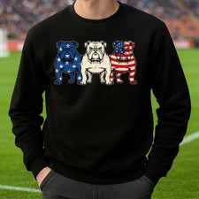 Felpa Bulldog Patriottica