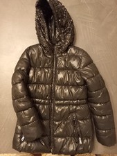 piumino invernale bambina, nero con paillettes. Taglia 8-9 anni