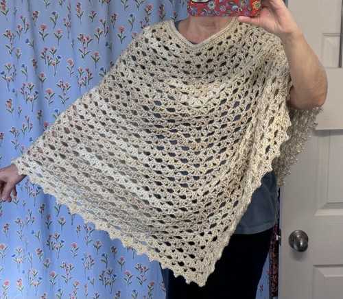 Poncho nuovo fatto mano - poncho,