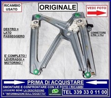 ALZAVETRO ANTERIORE DESTRO ELETTRICO 2 PIN FILI SMART FORTWO FOR TWO 451 08-14