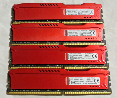 Kingston hyperx fury - red, 64