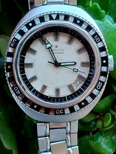 ZENITH Sub-Sea Vintage 1000m  Ref-A3637 Gay Freres - Zebra - Bakelite - no Omega