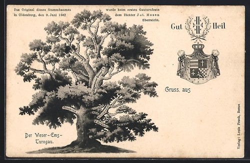 Cartolina oldenburg o - cartolina, /