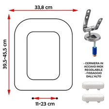 Sedile copriwater compatibile - sedile,