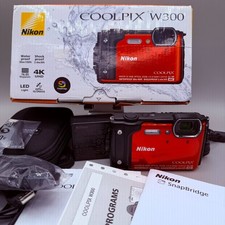 Nikon coolpix w300 Fotocamera Digitale Compatta Water Proof Funzionante Testata