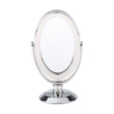 Specchio trucco argento miniatura scala 1:6 casa delle bambole accessori mobili moda