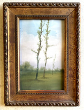 Antico dipinto olio cartone - olio,