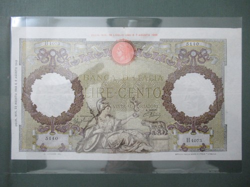 Italia 1943 banconota - 1943, cento