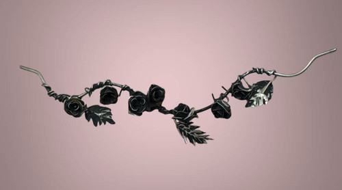 Striscia fiori rose per angeli