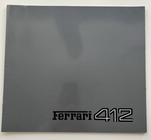 Brochure ferrari 412 363 - 412, 363/85