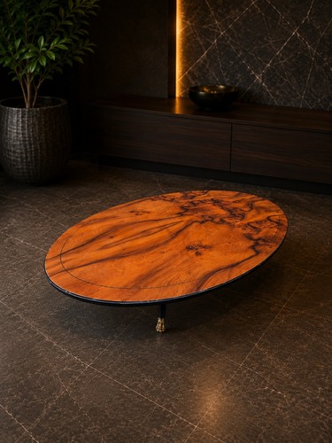 Monumental burl wood oval - burl,