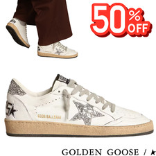 Golden Goose Ball Star Donna Sneakers Glitter Argento Bianco Nappa 36-42