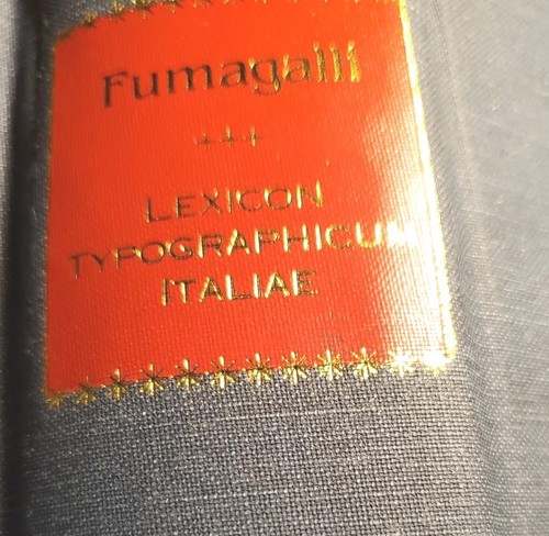 Guiseppe fumagalli lexicon - fumagalli,