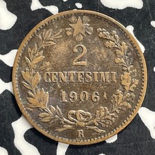 1906-R Italy 2 Centesimi