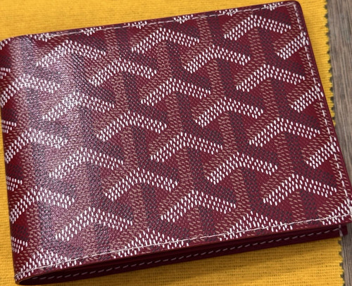 Goyard red bifold men - red,
