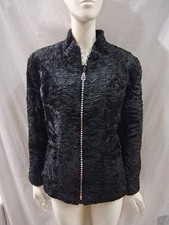 Pelliccia Donna Astrakan Persiano Taglia 44 giacca giubbotto