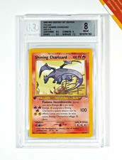 Pokemon BGS 8 Shining Charizard #107 Holo 1st Ed Neo Destiny 2002 Italiano