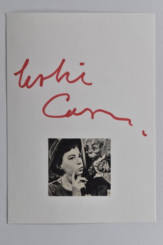 Leslie caron autografo - leslie,