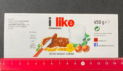 Adesivo sticker vetro nutella - adesivo/sticker:,