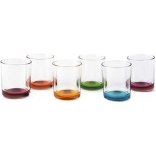 set 6 Bicchiere vetro multi