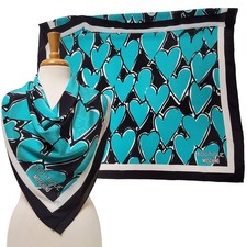 SCIARPA MOSCHINO NERA STAMPA