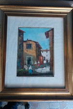 Dipinto Olio Su Tela Firmato