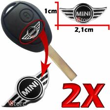 2 Logo Chiave Telecomando Fregio Stemma 20mm Compatibile Per Mini Cooper Adesivo