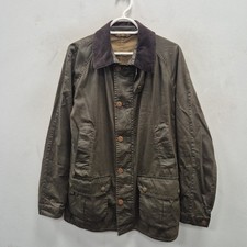 Giacca Barbour Grassdale verde cotone leggera country cargo fienile taglia small