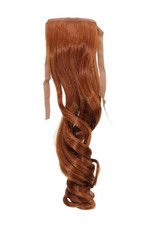 Toupet treccia rosso marrone - treccia, rosso-marrone