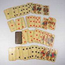 VECCHIO MAZZO DI CARTE DA GIOCO LOMBARDE MASENGHINI BERGAMO VINTAGE W083