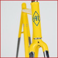 MALAGNINI TELAIO ACCIAIO VINTAGE STRADA CORSA BICI BICICLETTA ANSE DEDACCIAI ZEROUNO