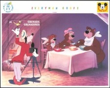 Grenada Grenadine 1992 Disney Pippo Orsi Fotocamera Film Cinema Cartoni Animati