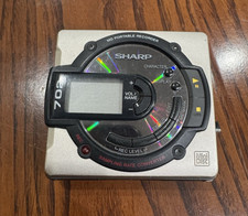 Registratore Minidisco Portatile NON TESTATO Sharp MD-MS702 MD SOLO NO ADATTATORE