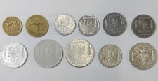 RARISSIMA SERIE ALBANIA 11 MONETE (MAGNETICA E AMAGNETICA) DA 0,05 LEK A 10 LEK