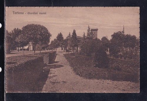 Cartolina tortona giardini - cartolina,