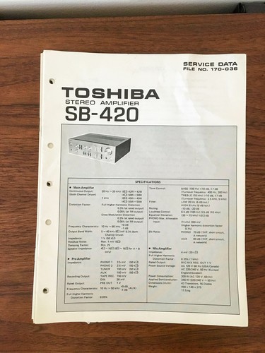 Toshiba 420 amplificatore - sb-420,