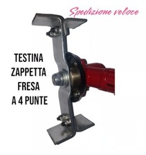 NOVITÀ Testina  Zappetta Fresa  A 4 PUNTE UNIVERSALE per tutti i decespugliatori