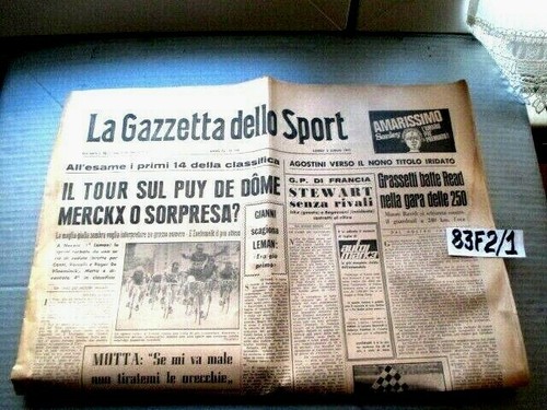 Gazzetta dello sport 1971 - dello, 4-7-1971