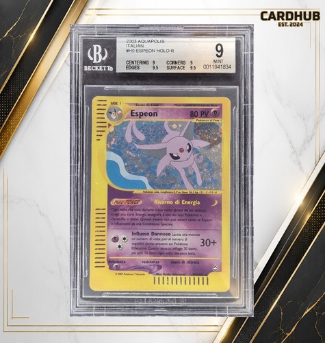 Carta pokemon espeon - carta, holo