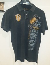 Hard Rock Cafe Berlino taglia M linea uomo Charcoal grigio chitarra POLO