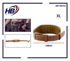 Cintura Palestra Sollevamento Pesi Bodybuilding Marrone Taglia XL 130cm dfh