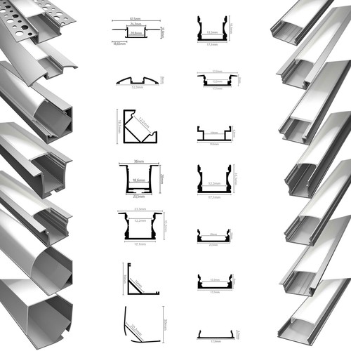 Led profilo alluminio - profilo,