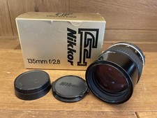 Quasi Perfetto IN Scatola Nikon Ai Nikkor 135mm F/2.8 Teleobiettivo Da Giappone