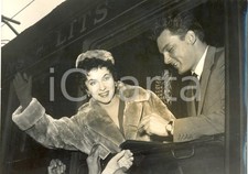 1955 ROMA "Pane Amore e Gelosia" Partenza Gina LOLLOBRIGIDA Roberto RISSO